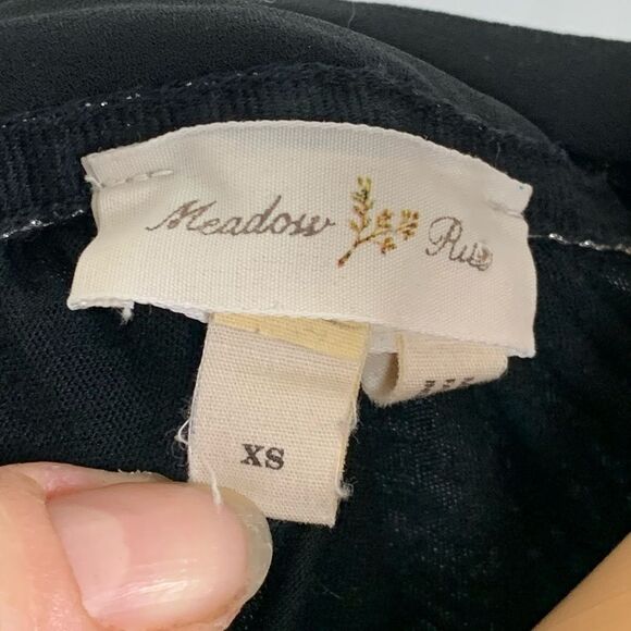 Meadow Rue Anthropologie Neck Tie Blouse Top XS - Picture 4 of 7